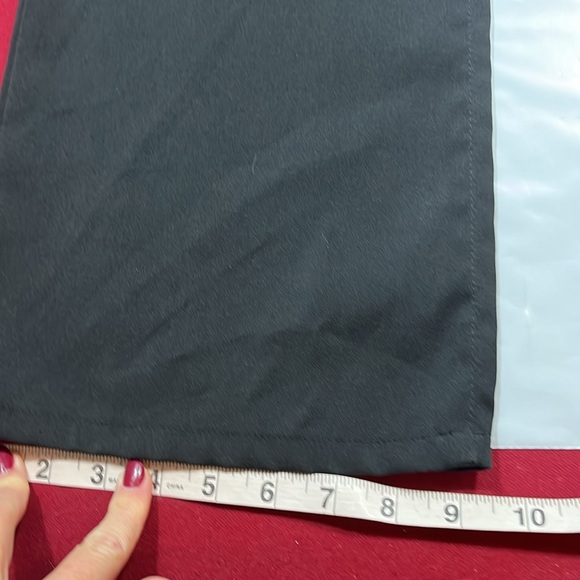 Tommy Hilfiger BLACK polyester dress Pants Women Size 11 Flared Leg, Y2K, 90s - Picture 5 of 13